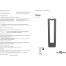 Фонарь NOVOTECH ROCA LED уличный