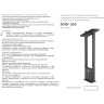 Фонарь NOVOTECH SOLAR LED на солнечной батарее