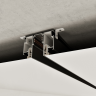 Шинопровод NOVOTECH PORT FLUM 135328 NT25 000 для монтажа в натяжной потолок 3м (CLAMP) IP20 48V черный