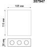 Спот NOVOTECH BELLA LED накладной 357947