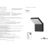 Уличный настенный светильник NOVOTECH ROCA 357520