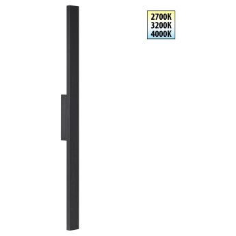 359982 STREET NT26 000 черный Светильник ландшафтный с переключ. цветовой температуры IP65 LED 24W 220-240V 2700К/3200К/4000К ASA