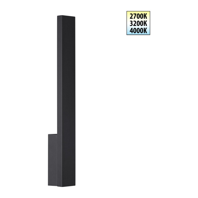 359983 STREET NT26 000 черный Светильник ландшафтный с переключ. Цветовой температуры IP65 LED 12W 220-240V 2700К/3200К/4000К ASA NV-359983